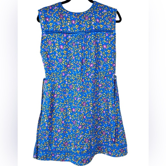 Pepe Jeans vneck mini dress, XS floral, embroidery detail, ties at waist, Pretty - Picture 8 of 11